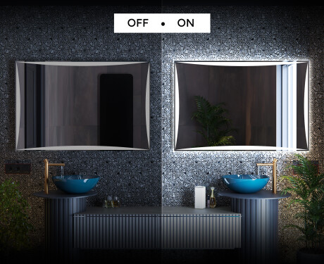 Miroir rectangulaire sur mesure – Illumination LED pour Salle de Bain L77 #3