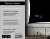 Miroir rectangulaire sur mesure – Illumination LED pour Salle de Bain L77 #5