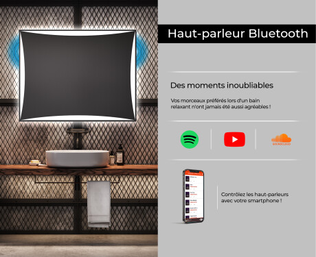 Miroir rectangulaire sur mesure – Illumination LED pour Salle de Bain L77 #6