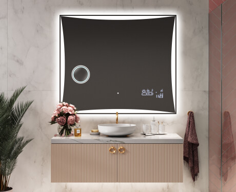 Miroir rectangulaire sur mesure – Illumination LED pour Salle de Bain L77 #9