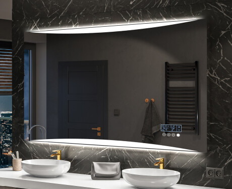 Miroir rectangulaire sur mesure – Illumination LED pour Salle de Bain L78 #10
