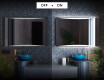 Miroir rectangulaire sur mesure – Illumination LED pour Salle de Bain L78 #3