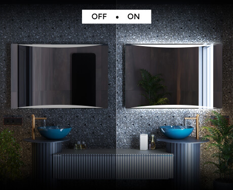 Miroir rectangulaire sur mesure – Illumination LED pour Salle de Bain L78 #3