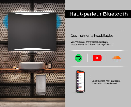 Miroir rectangulaire sur mesure – Illumination LED pour Salle de Bain L78 #6