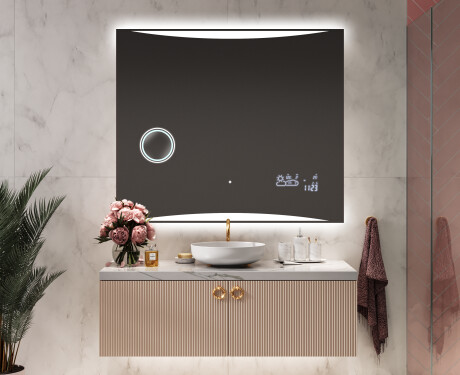 Miroir rectangulaire sur mesure – Illumination LED pour Salle de Bain L78 #9