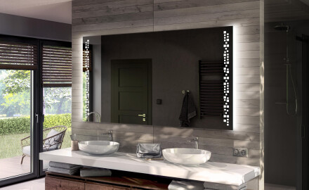 Miroir LED Éclairé Par Batterie L38