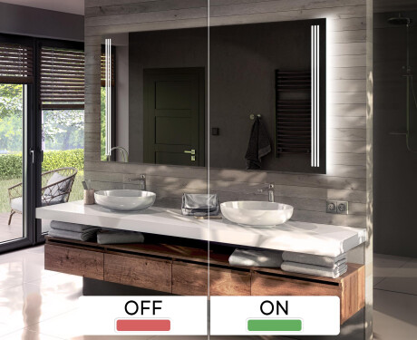 Miroir LED Éclairé Par Batterie L131 #3