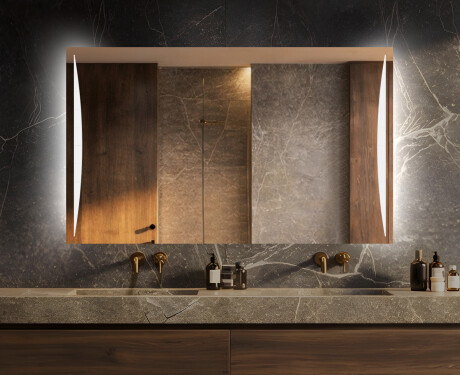 Miroir LED Éclairé Par Batterie L135