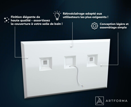 Miroir Avec LED Illumination Salle De Bain - SlimLine L57 #3