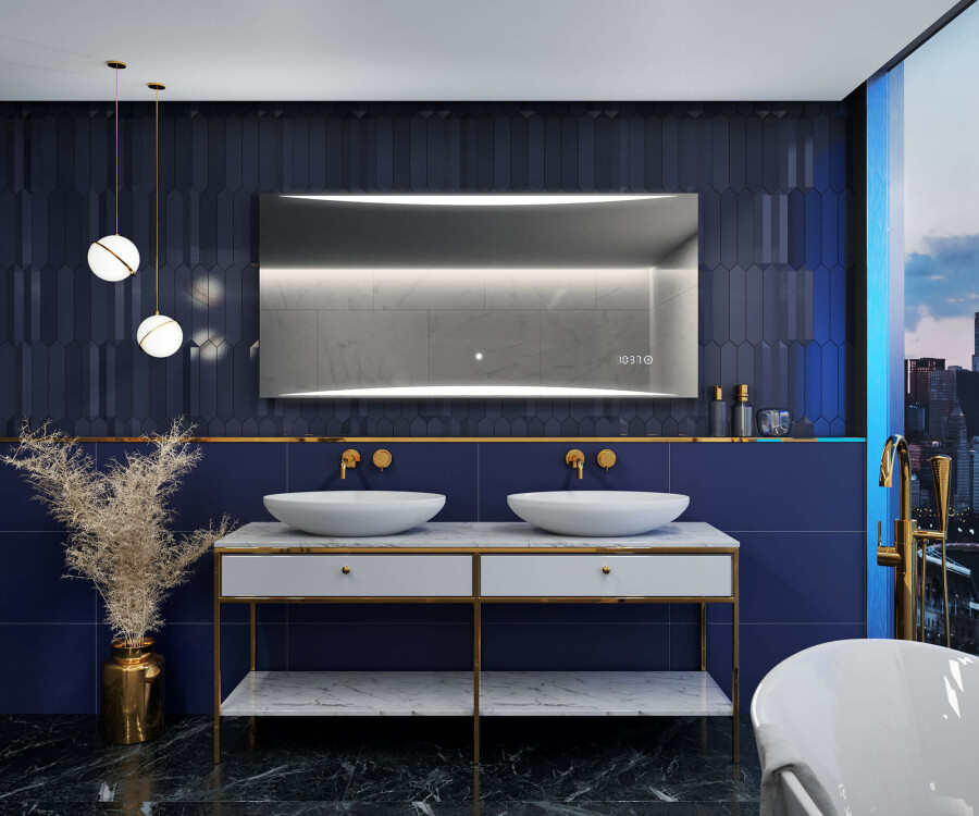 Miroir salle de bain LED SMART L138 Apple - Artforma