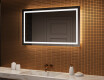 Miroir rectangulaire sur mesure – Illumination LED pour Salle de Bain 120x70cm avec lumière LED froide 7000K, lumière chaude 3000K ou lumière neutre 4500K