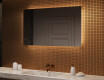 Miroir rectangulaire sur mesure – Illumination LED pour Salle de Bain 120x70cm avec lumière LED froide 7000K, lumière chaude 3000K ou lumière neutre 4500K