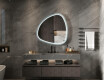 Miroir LED irrégulier avec cadre en MDF laqué brillant L308 #2