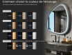 Miroir LED irrégulier avec cadre en MDF laqué brillant L308 #5