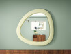 Miroir LED à forme irrégulière avec cadre en MDF laqué L308 #7