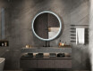 Miroir LED rond dans un cadre en MDF laqué L306 #2