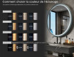 Miroir LED rond dans un cadre en MDF laqué L306 #5