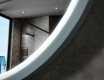 Miroir LED rond dans un cadre en MDF laqué L306 #6