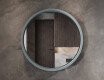 Miroir LED rond dans un cadre en MDF laqué L306 #8