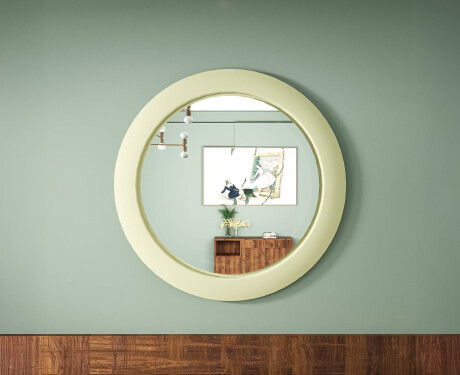 Miroir LED en MDF dans un cadre rond laqué L306 #8