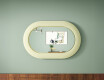 Miroir LED moderne en forme de stade avec cadre en MDF L307 #7