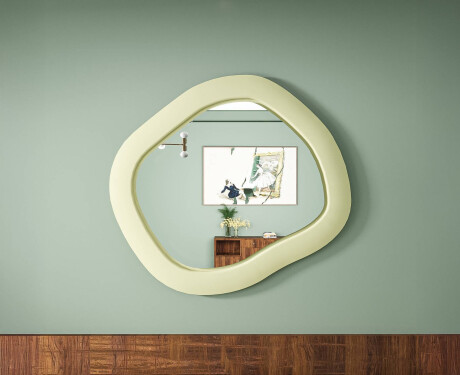 Miroir LED design en MDF de forme géométrique L309 #7