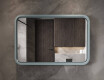 Miroir LED arrondi avec cadre en MDF laqué L305 #8