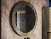 Miroir rond avec un cadre en pierre L294 #4