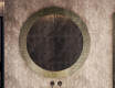 Miroir rond avec un cadre en pierre L294 #5