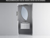 Miroir de salle de bains LED de forme irrégulière L221 #3