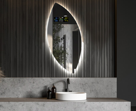 Miroir de salle de bains LED de forme irrégulière L221 #6
