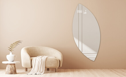 Miroir de salle de bains LED de forme irrégulière L221