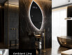 Miroir de salle de bains LED de forme irrégulière L222 #3