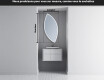 Miroir de salle de bains LED de forme irrégulière L222 #5