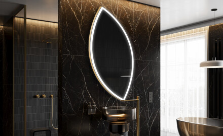 Miroir de salle de bains LED de forme irrégulière L222