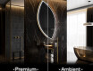 Miroir de salle de bains LED de forme irrégulière L223 #1