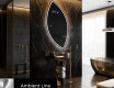 Miroir de salle de bains LED de forme irrégulière L223 #3