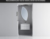 Miroir de salle de bains LED de forme irrégulière L223 #5