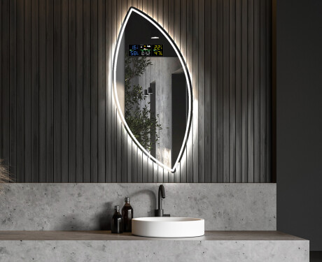 Miroir asymétrique avec lumiere LED L223 #6