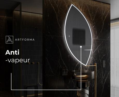 Miroir asymétrique avec lumiere LED L223 #8