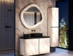 Miroir de salle de bain sur mesure avec cadre en pierre L297