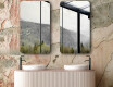 Miroir mural arrondie vertical L200 #6