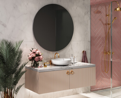 Miroir mural avec cadre rond L203 #6