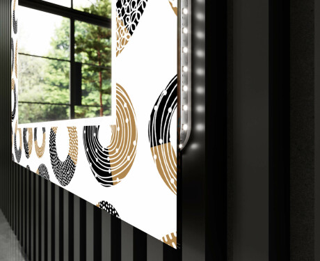 Miroir Décoratif Avec Rétroéclairage LED Pour Le Salon - Donuts #11