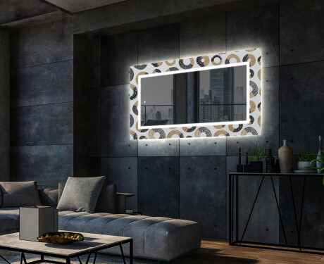 Miroir Décoratif Avec Rétroéclairage LED Pour Le Salon - Donuts #2