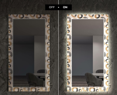 Miroir Décoratif Avec Rétroéclairage LED Pour Le Salon - Donuts #7