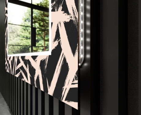 Miroir Décoratif Avec Rétroéclairage LED Pour Le Salon - Lines #11