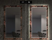 Miroir Décoratif Avec Rétroéclairage LED Pour Le Salon - Jungle #7