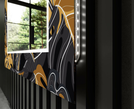 Miroir Décoratif Avec Éclairage LED Pour L'entrée - Autumn Jungle #11