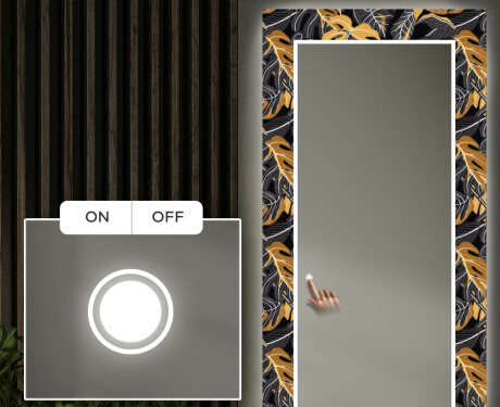 Miroir Décoratif Avec Éclairage LED Pour L'entrée - Autumn Jungle #4